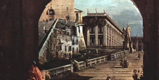 Capriccio Romano, Campidoglio di Canaletto: una Roma dove passato e immaginazione si fondono