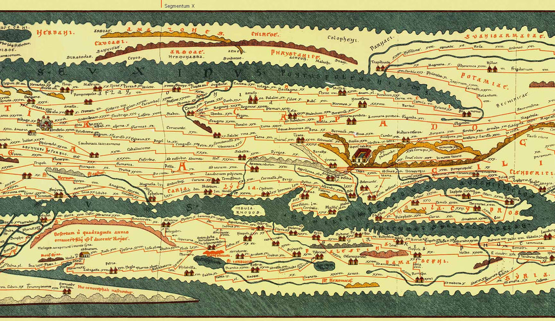 La Tavola Peutingeriana: la più importante mappa sopravvissuta della rete stradale romana in grande scala