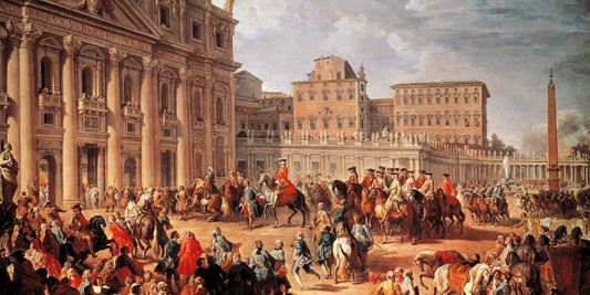 Carlo III in visita alla basilica di San Pietro di Giovanni Paolo Pannini: tra storia e veduta