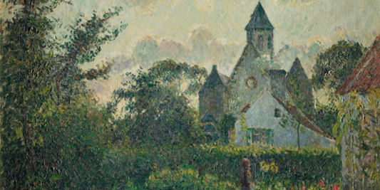 Eglise de Knokke di Camille Pissarro: la chiesa impressionista immersa nel villaggio belga