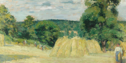 La Moisson di Camille Pissarro: una scena rurale intensa e vibrante