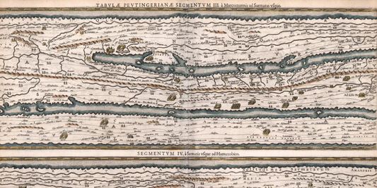 Tabula Peutingeriana di Petrus Bertius: rinascita di una preziosa carta medievale
