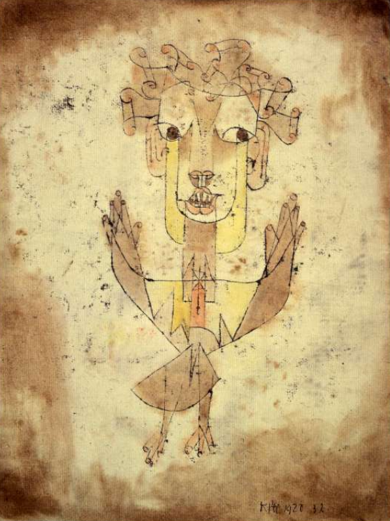 Angelus Novus di Paul Klee su pregiata carta Amalfi