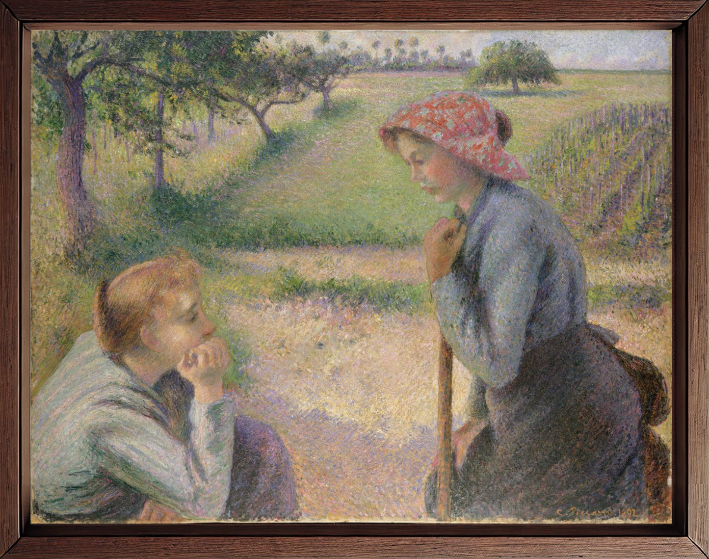 Due giovani contadine di Camille Pissarro