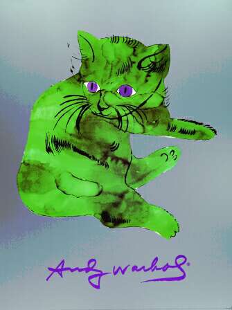 A cat named Sam di Andy Warhol su pregiata carta Amalfi