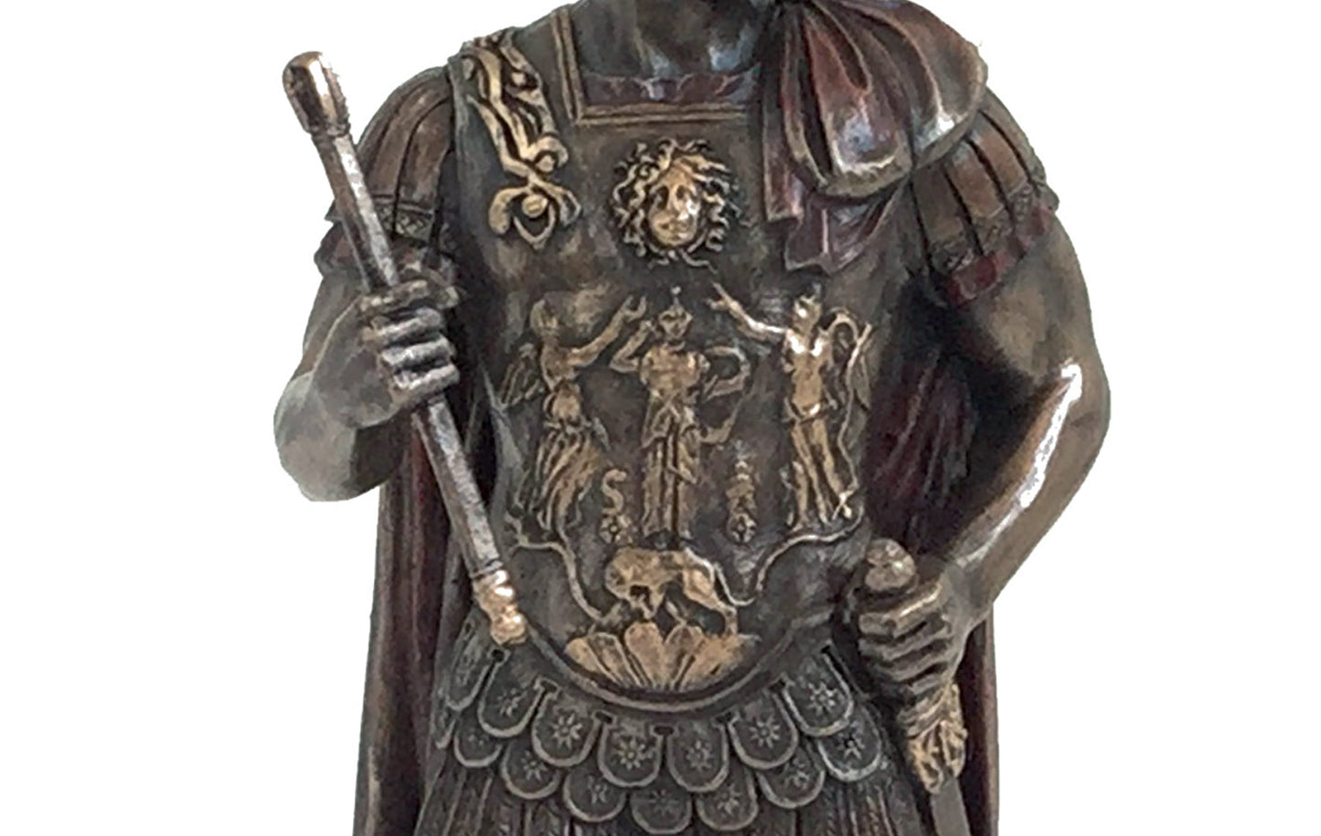 Emperor Hadrian. Handmade bronzed resin statue