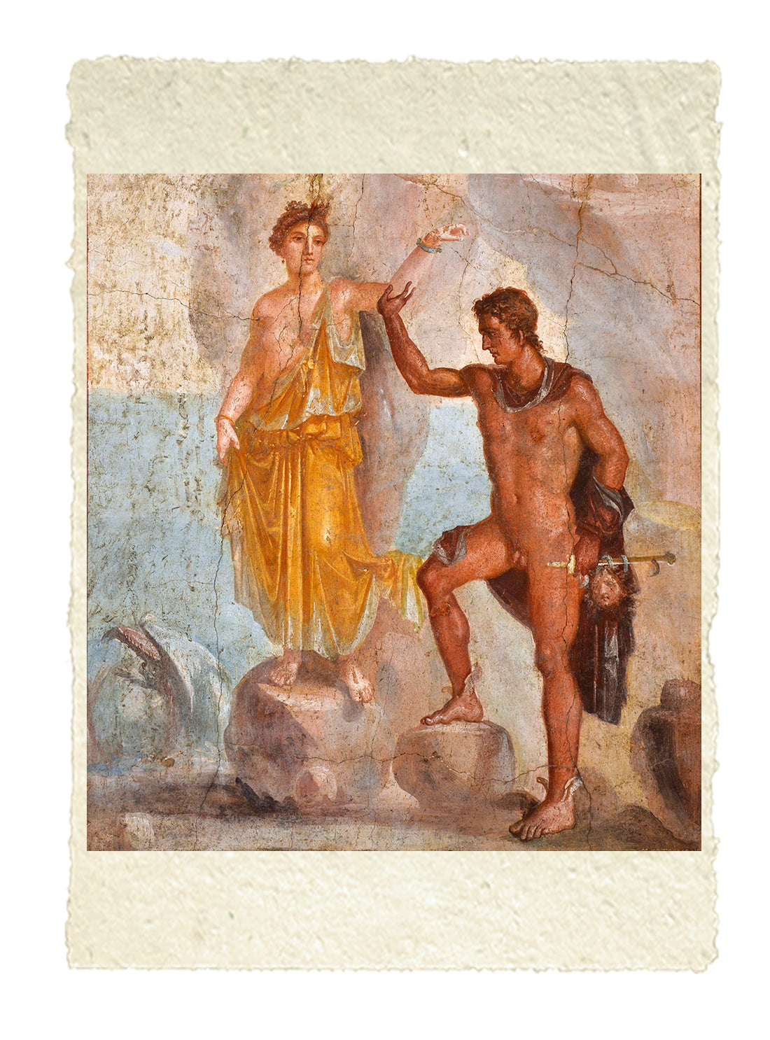 Pompei. Affresco di Perseo che libera Andromeda
