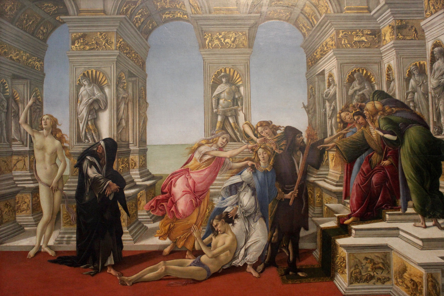 La Calunnia - Sandro Botticelli su carta Amalfi