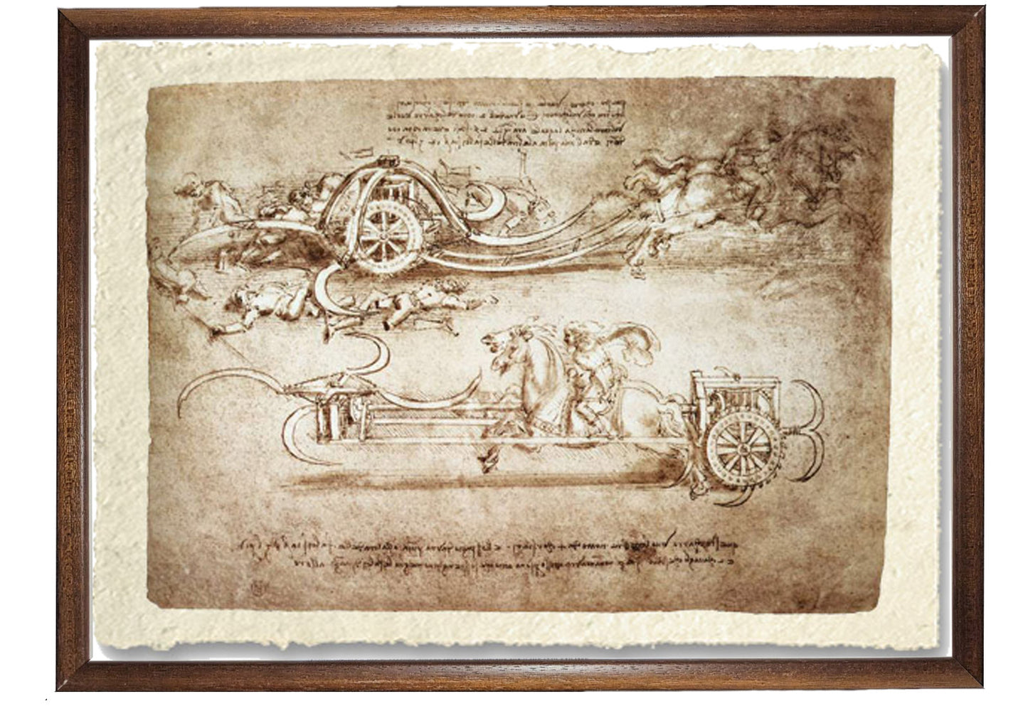 Assault chariot with scythes - Leonardo Da Vinci