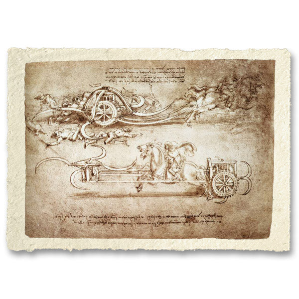 Assault chariot with scythes - Leonardo Da Vinci