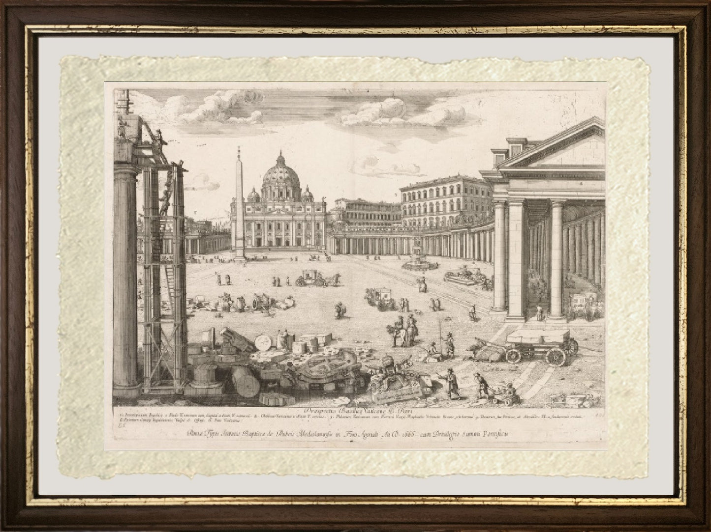 View of Rome with St. Peter's and Castel Sant' Angelo in the Distance, 1685 - Gaspare Vanvitelli - Gaspar van Wittel