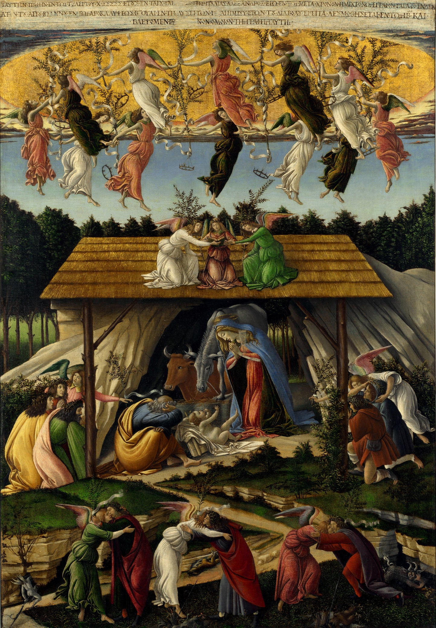 La Natività mistica - Sandro Botticelli su carta Amalfi
