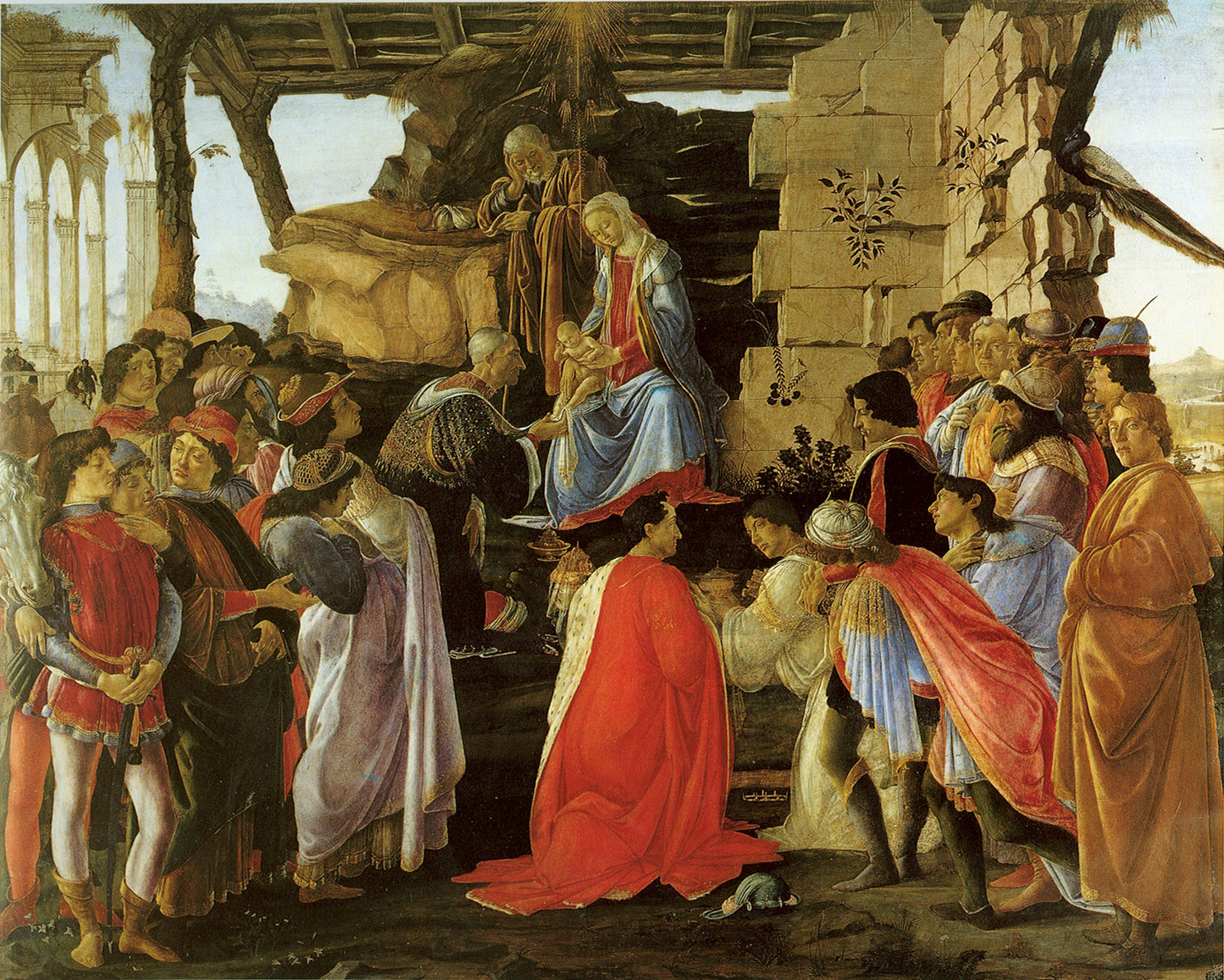 L'Adorazione dei Magi - Sandro Botticelli su carta Amalfi