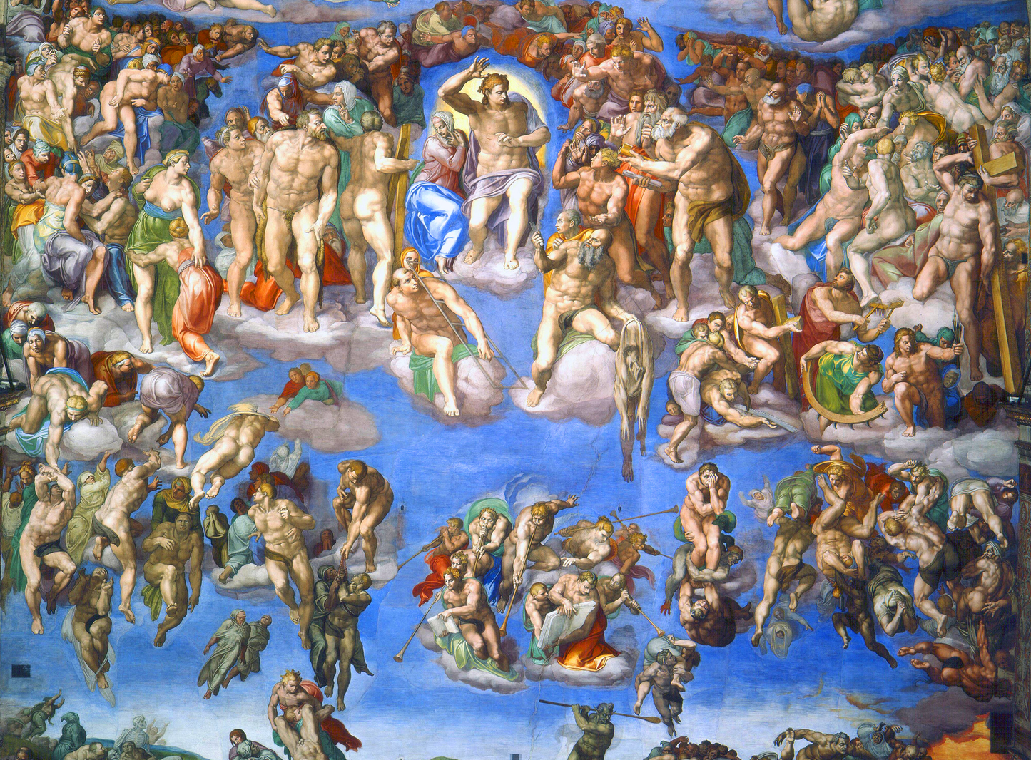 Il Giudizio Universale di Michelangelo Buonarroti su pregiata carta Amalfi