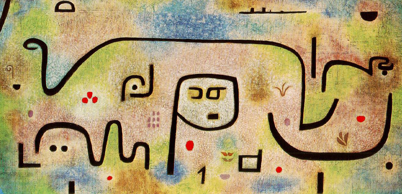 Insula Dulcamara di Paul Klee su pregiata carta Amalfi
