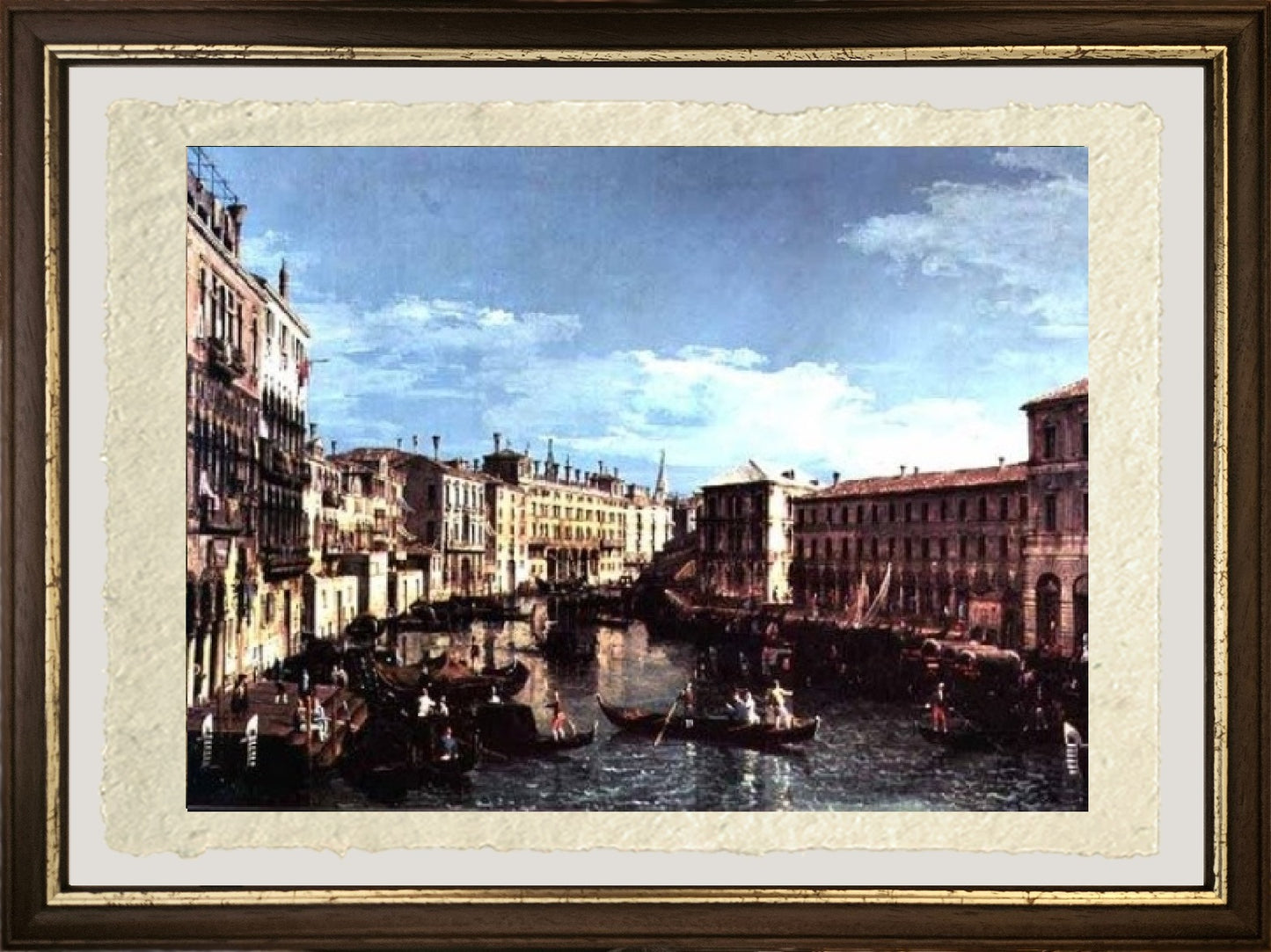 Grand Canal, Venice, view south to the Rialto Bridge - Bernardo Bellotto