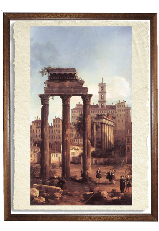 Canaletto, Rome: Ruins of the Forum, Looking towards the Capitol 1742