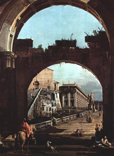 Capriccio Romano, Campidoglio - Giovanni Antonio Canal detto Canaletto