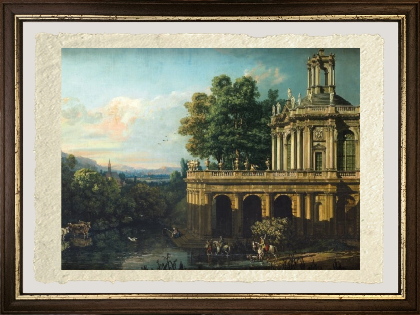 Architectural Capriccio with a Palace, 1766 - Bernardo Bellotto