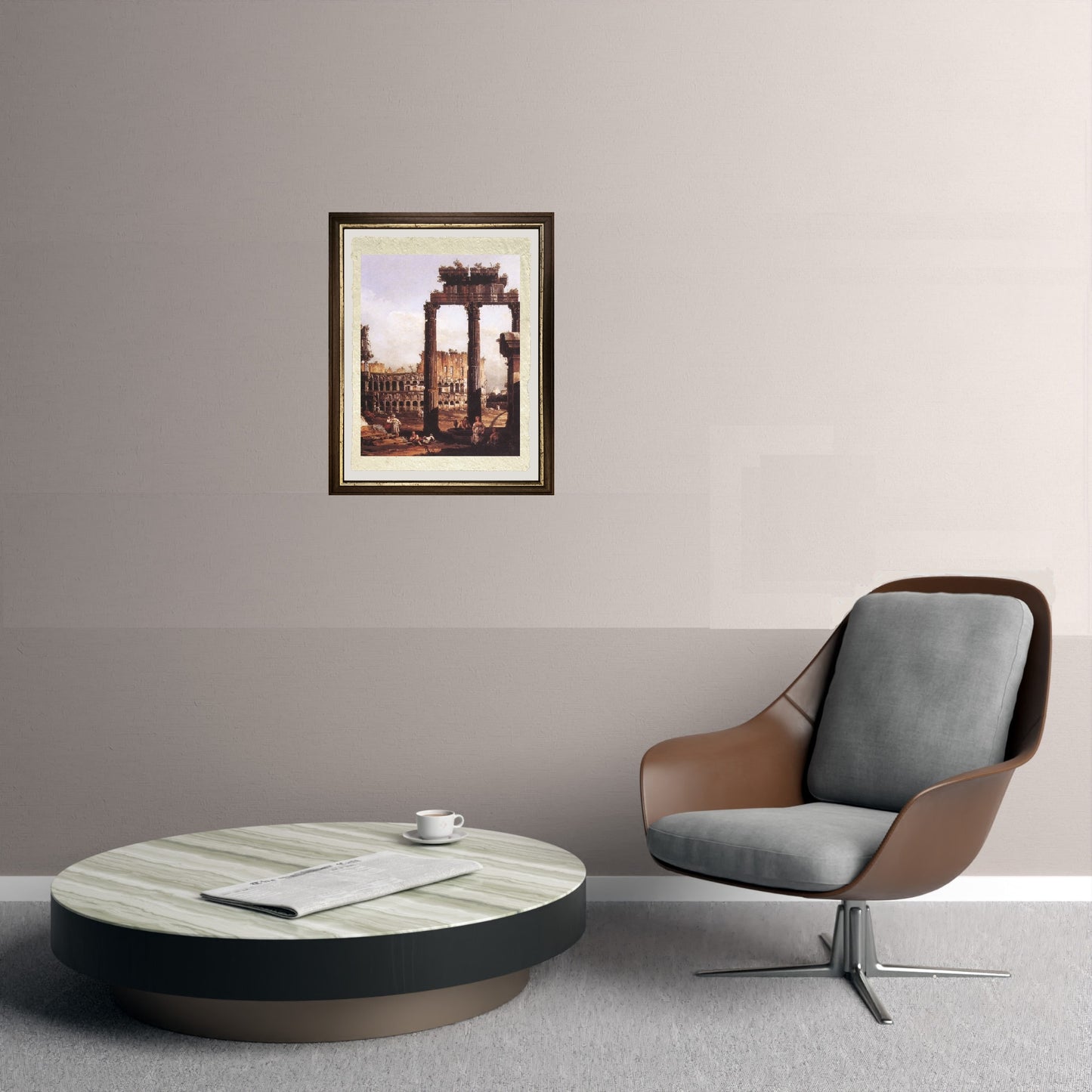 Capriccio with the Colosseum - Bernardo Bellotto