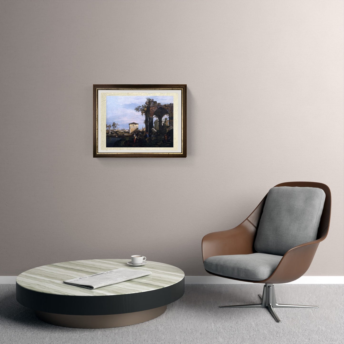 Capriccio with Ruins and Porta Portello, Padua - Giovanni Antonio Canal known as Canaletto