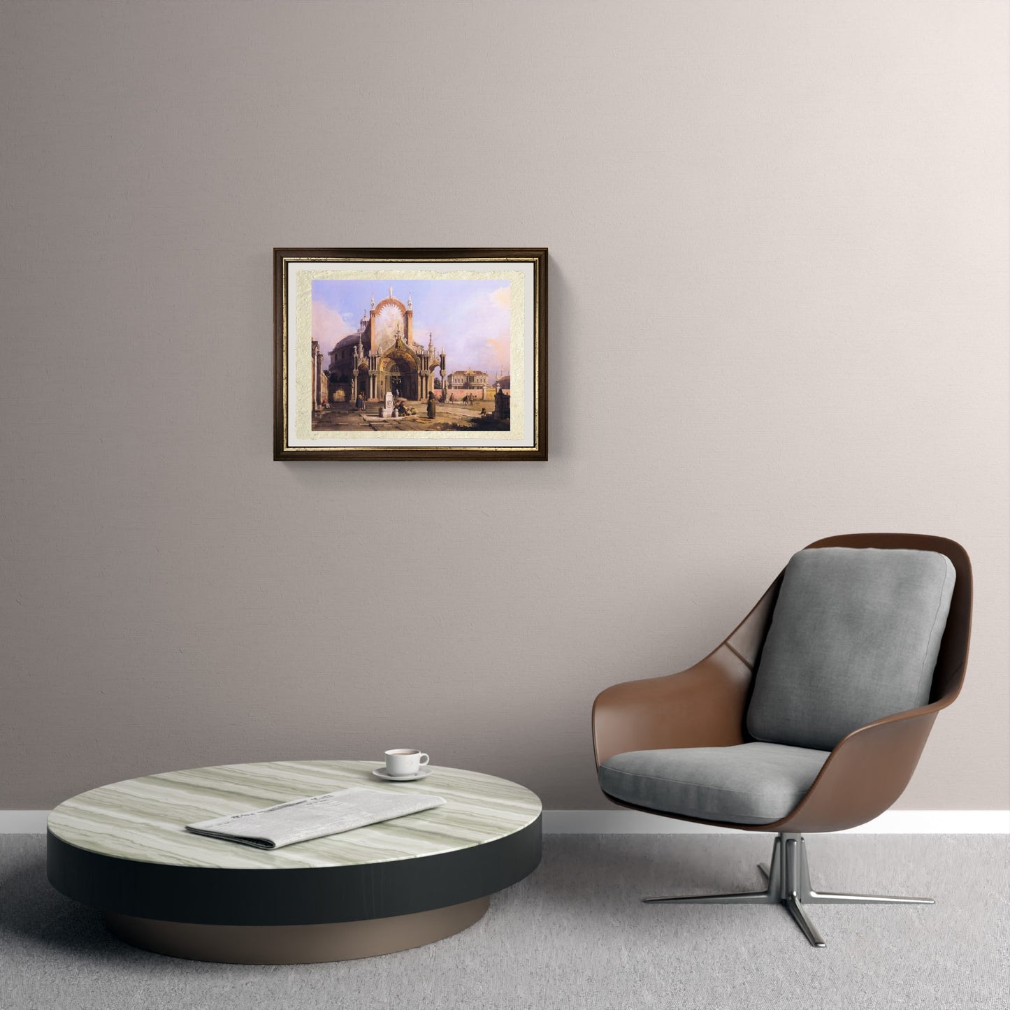 Capriccio di una chiesa rotonda - Giovanni Antonio Canal detto Canaletto