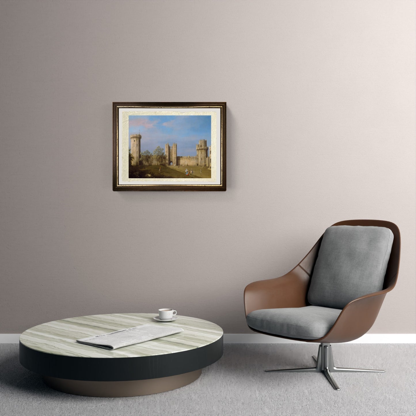 Warwick Castle, East Front - Giovanni Antonio Canal, known as Canaletto