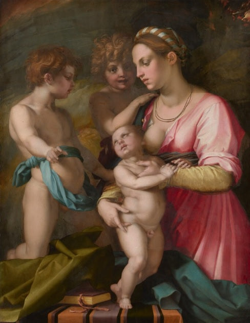 Carità - Andrea del Sarto su pregiata carta Amalfi