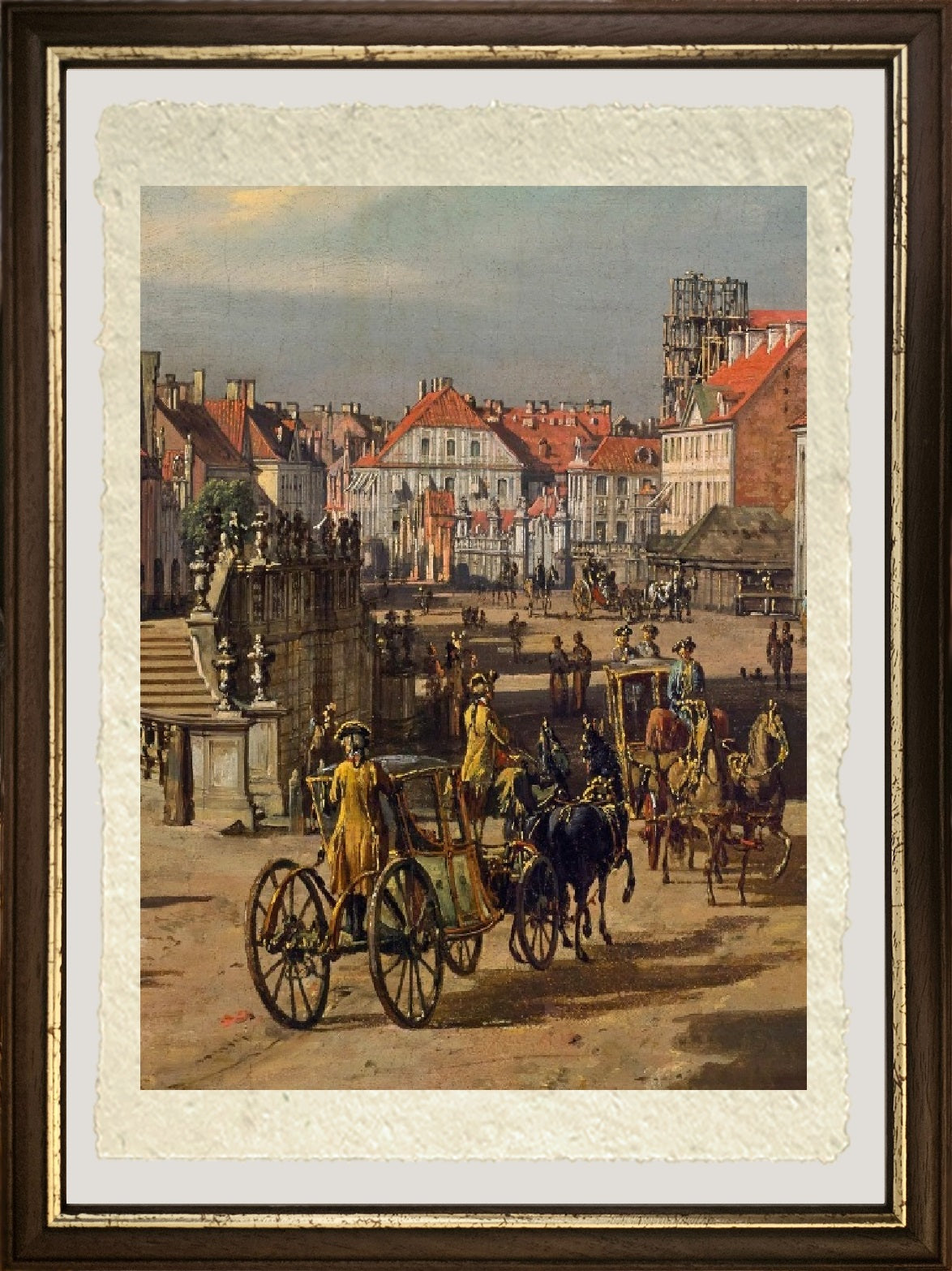 Church of the Holy Cross in Warsaw (detail) - Bernardo Bellotto