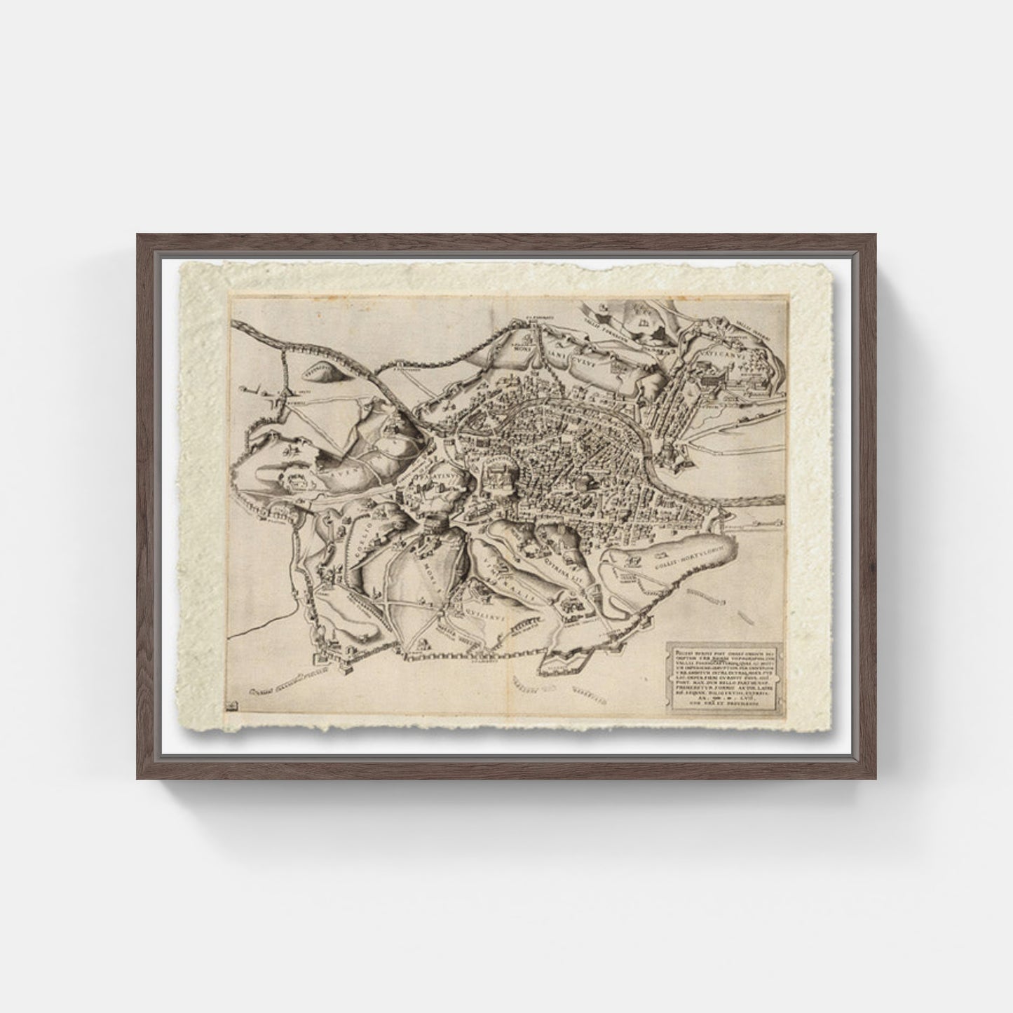 Topografia di Roma - Romae topographia - di Nicolas Beatrizet