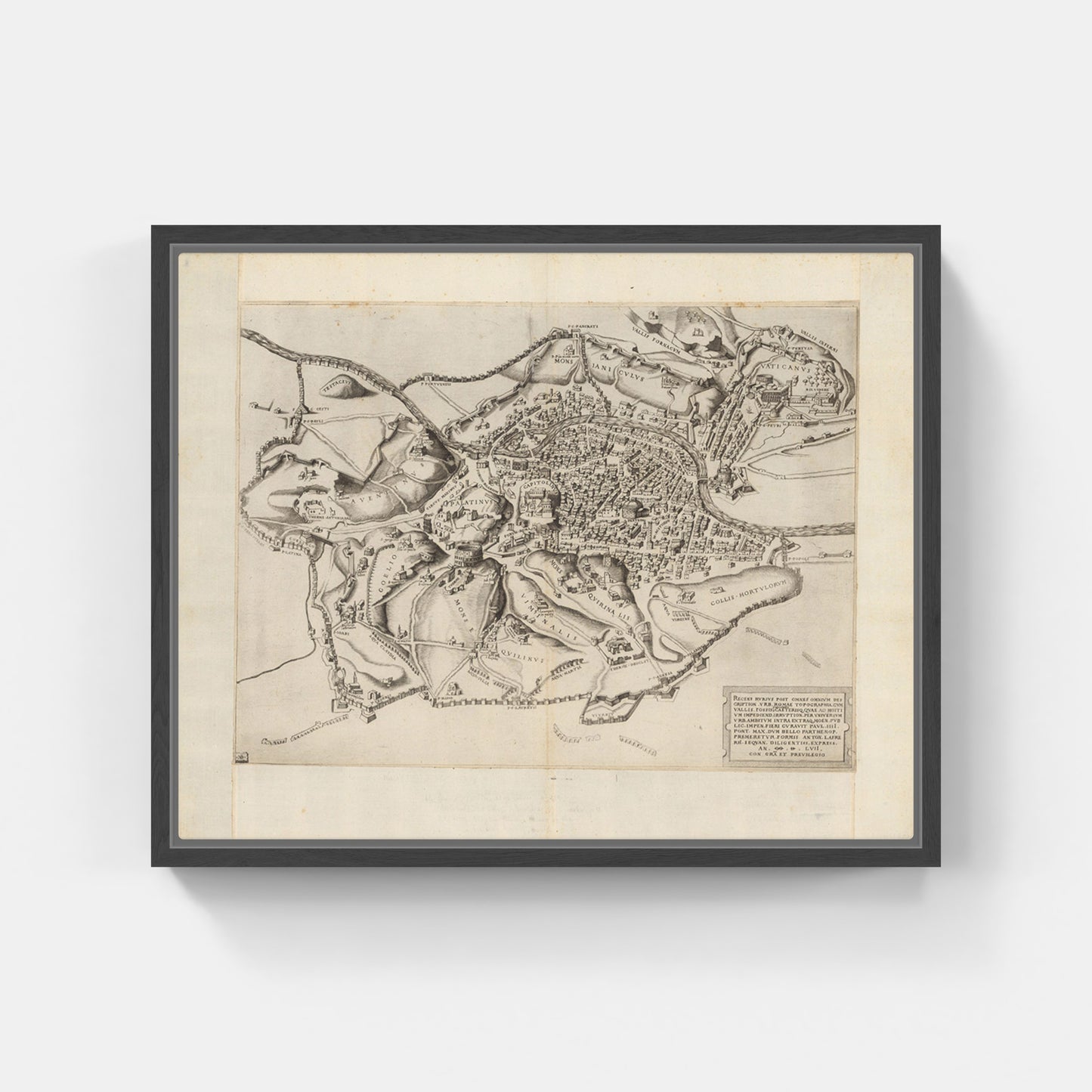Topografia di Roma - Romae topographia - di Nicolas Beatrizet
