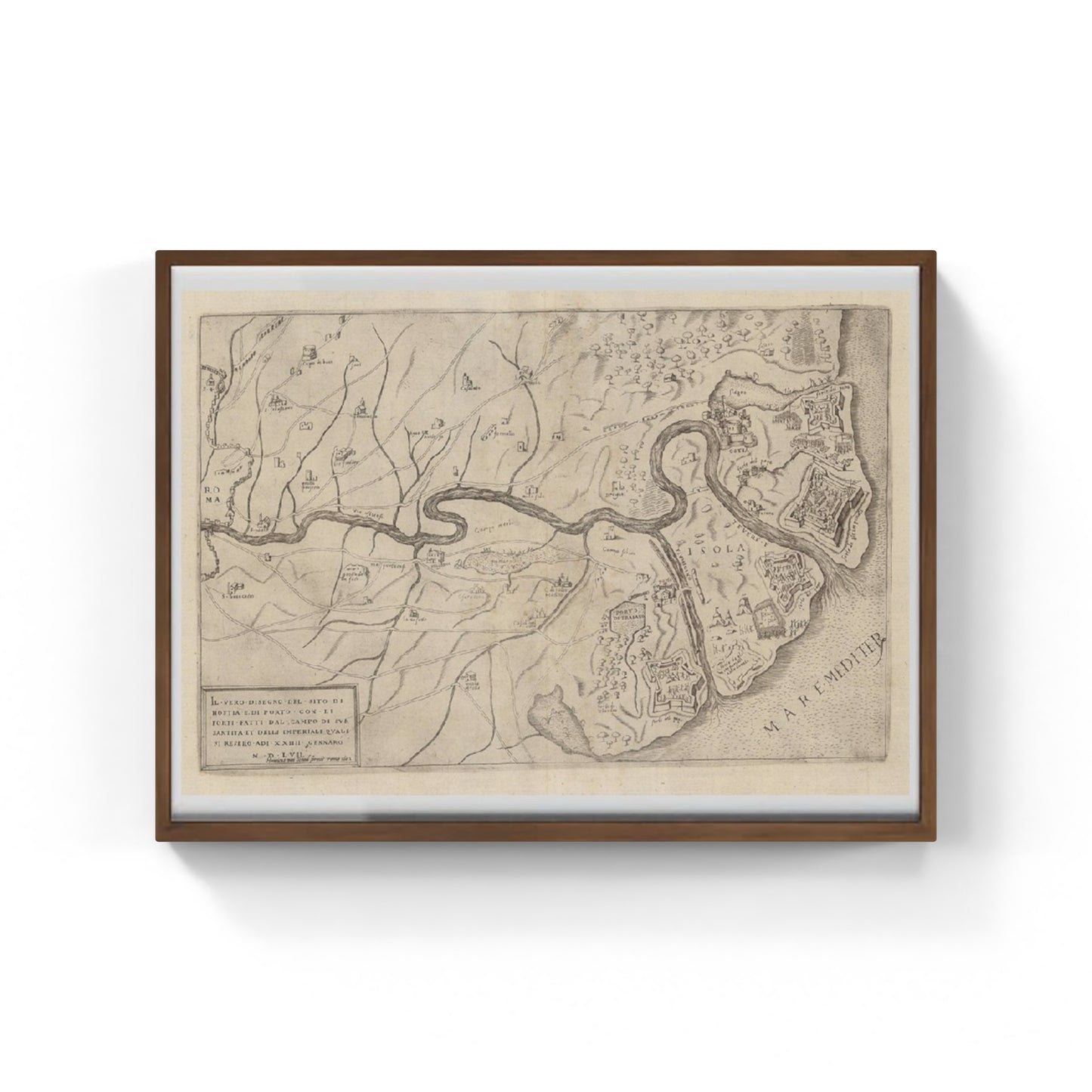The True Design of the Site of Hostia (1602)