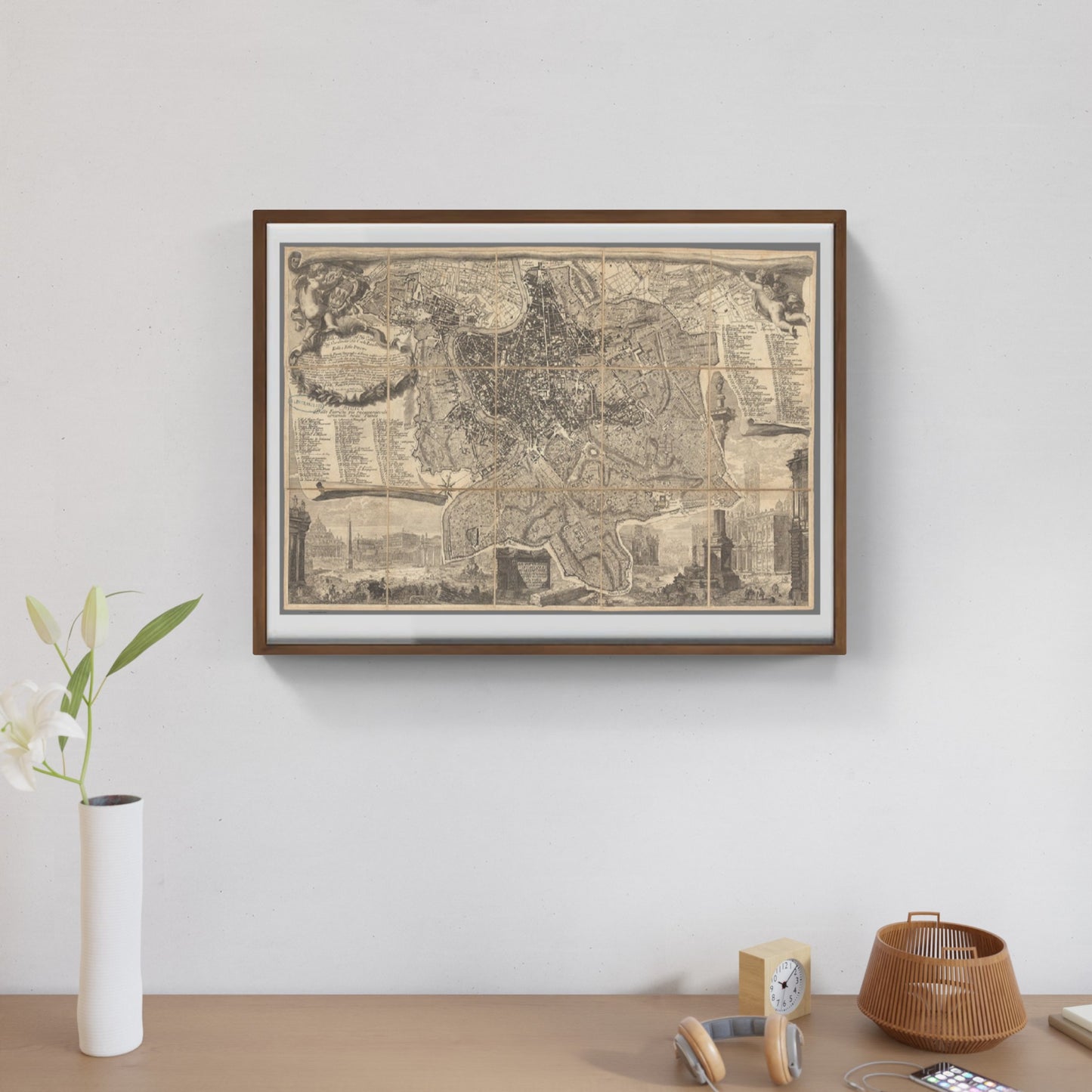 The topography of Rome by Gio. Batta Nolli (1773)