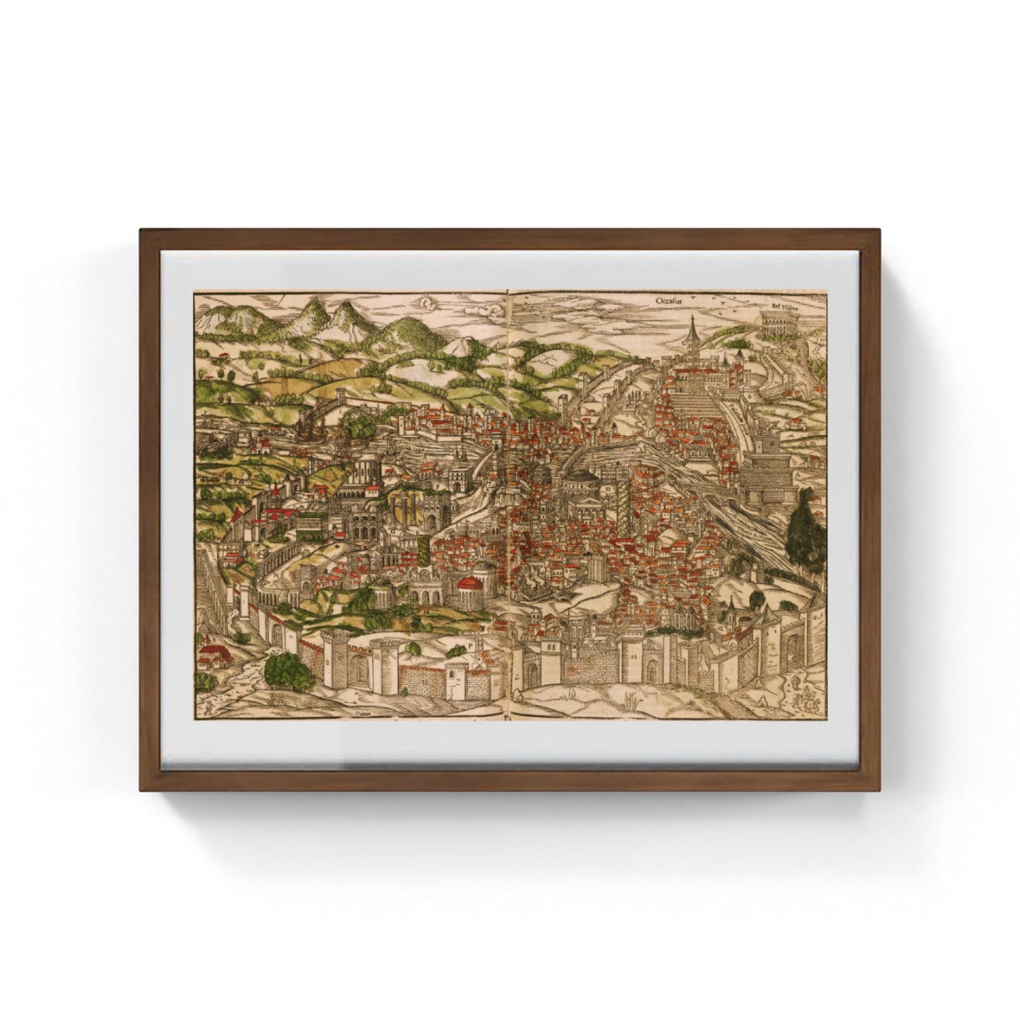 Map of medieval Rome