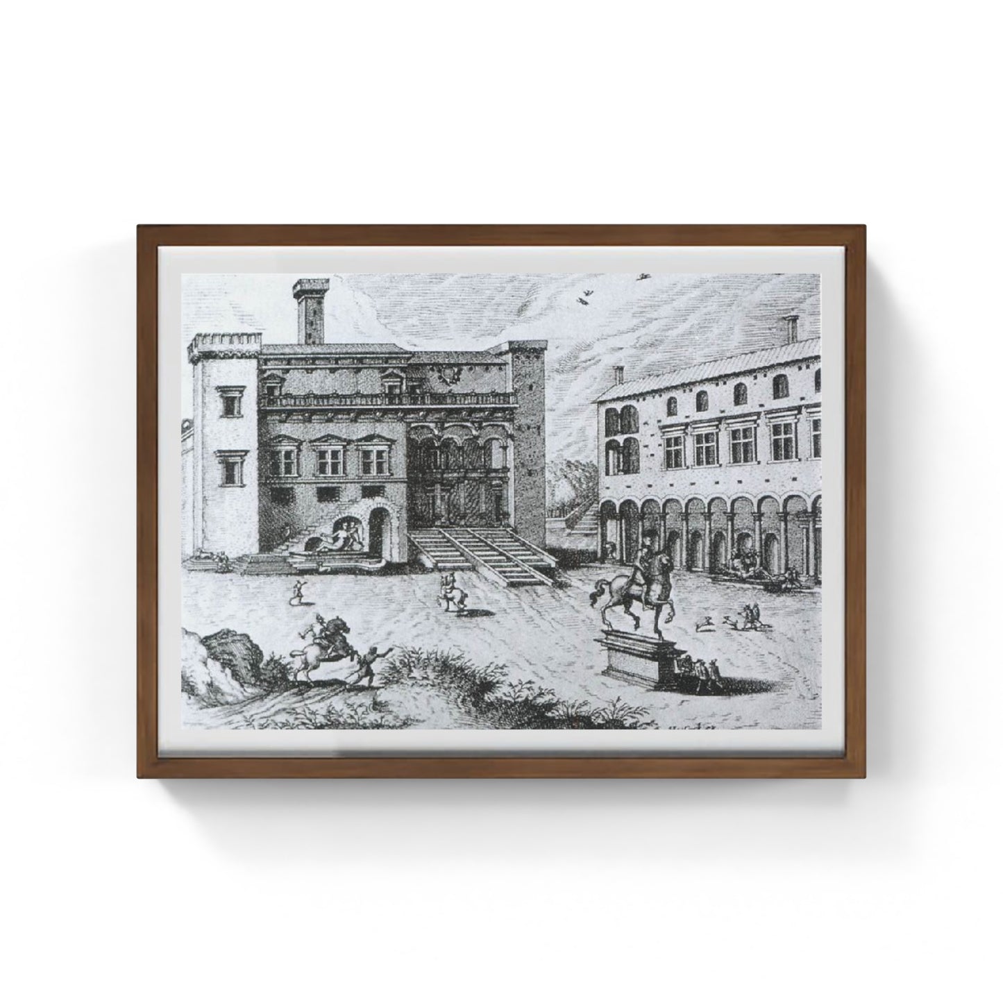 Capitoline Hill in Rome (1544-45), engraving by Hieronymus Cock