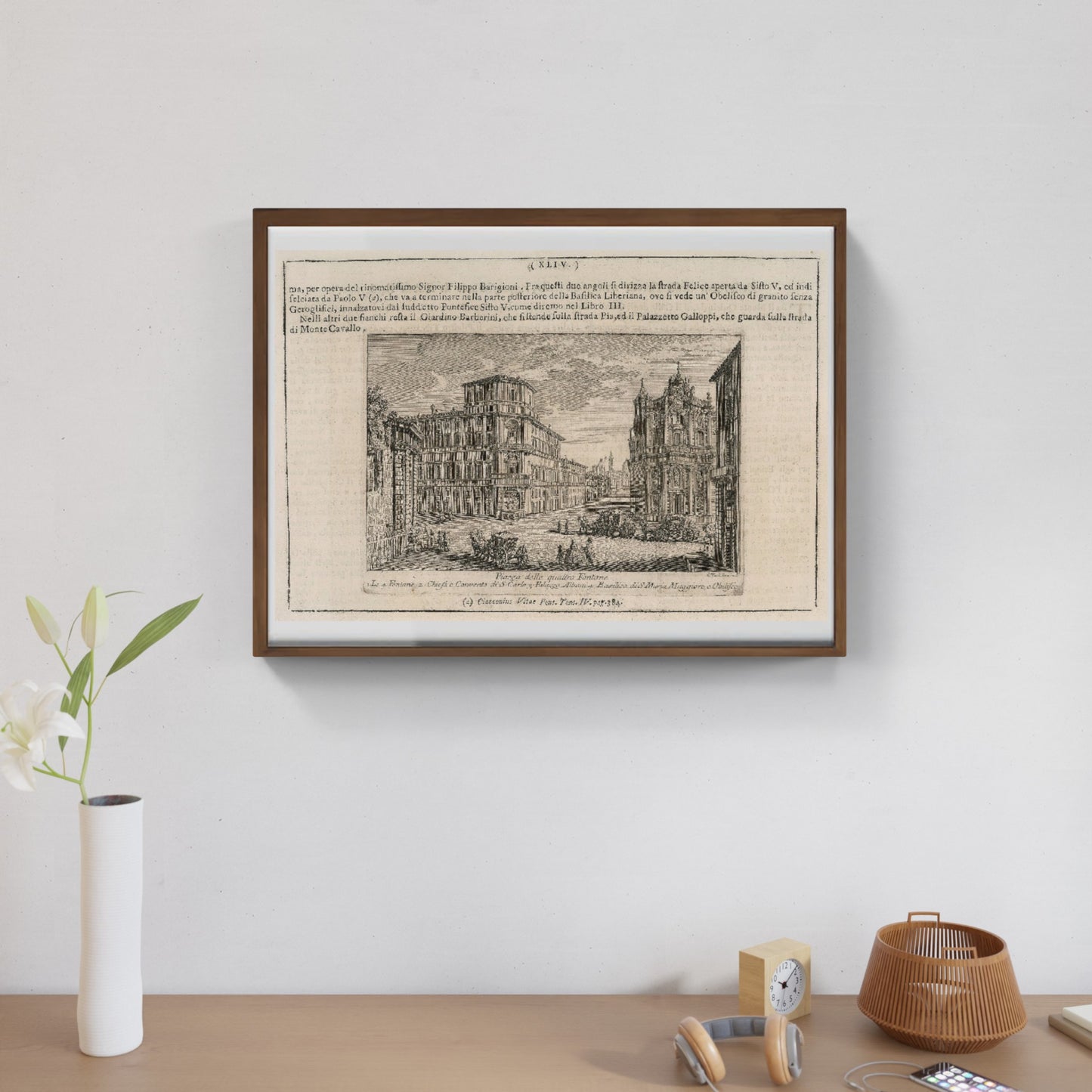 Description of the thirty-sixth panel representing the Piazza di Barberina (1752)