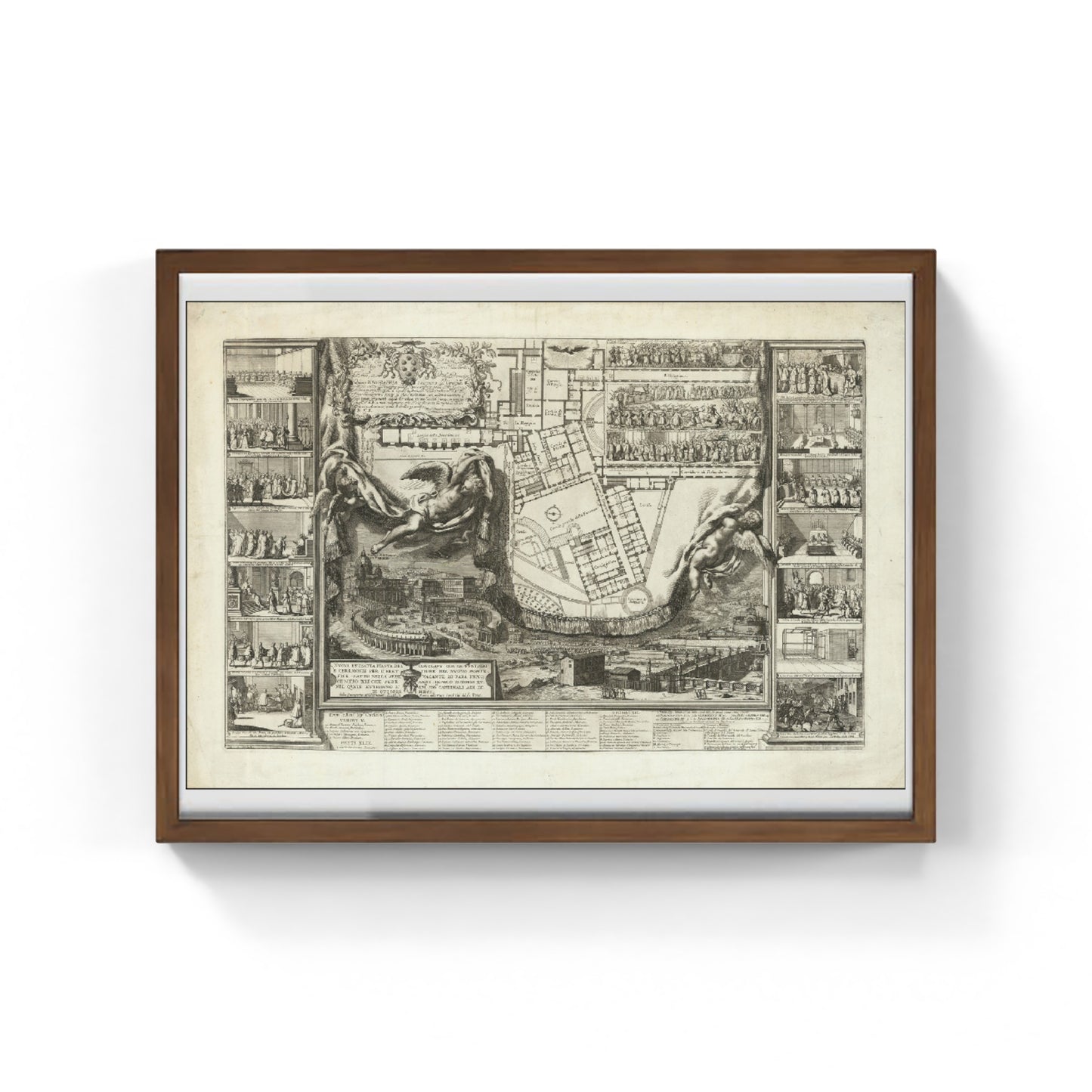 Nuova et Esatta Pianta del Conclave con le Funzioni e Ceremonie per l'Elettione del Nuovo Pontefice (1700)