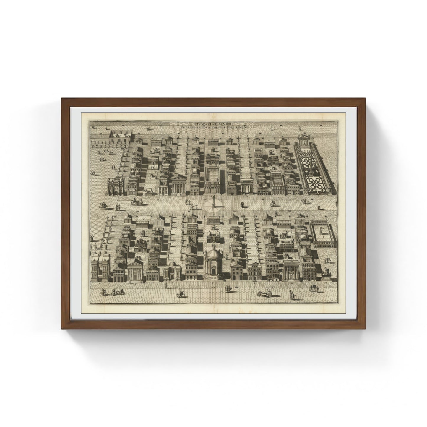 Strata Viarum Urbis in Parte Regionis VIII (1698 ca)