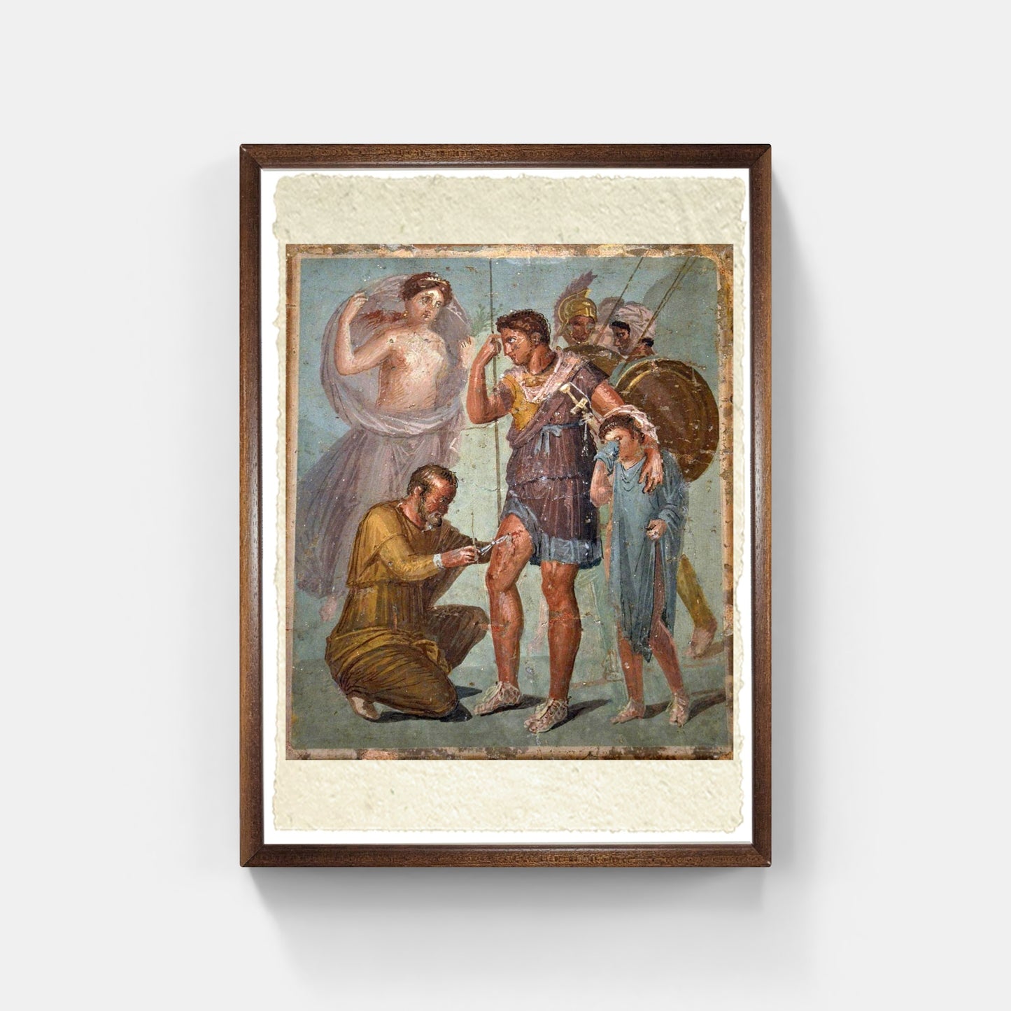 Pompei. Affresco con Enea ferito