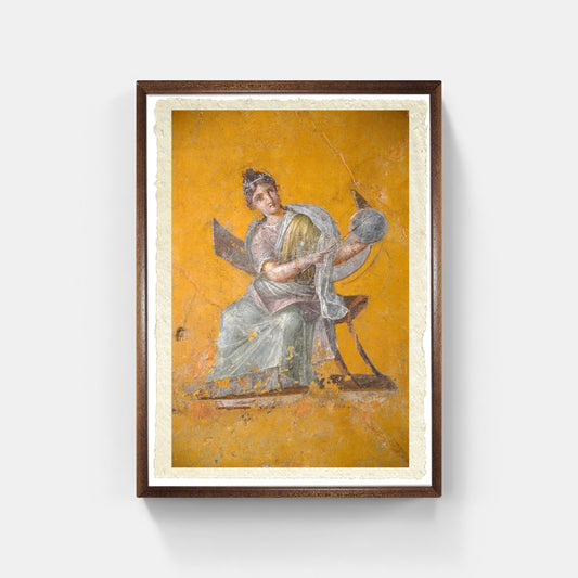 Pompei. Affresco con Urania