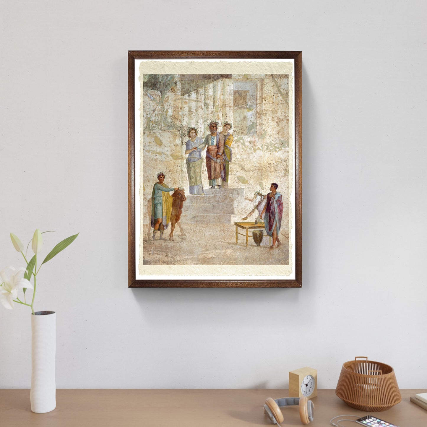 Pompei. Affresco raffigurante Giasone e Pelia