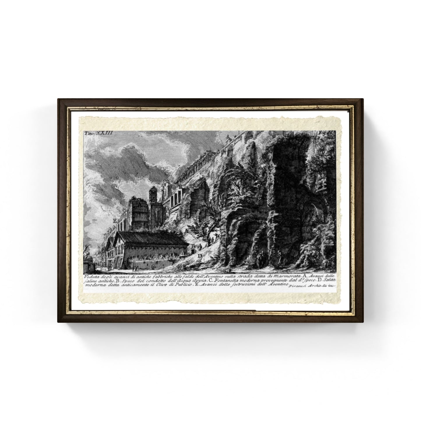 Colle Aventino, riproduzione di Giovanni Battista Piranesi