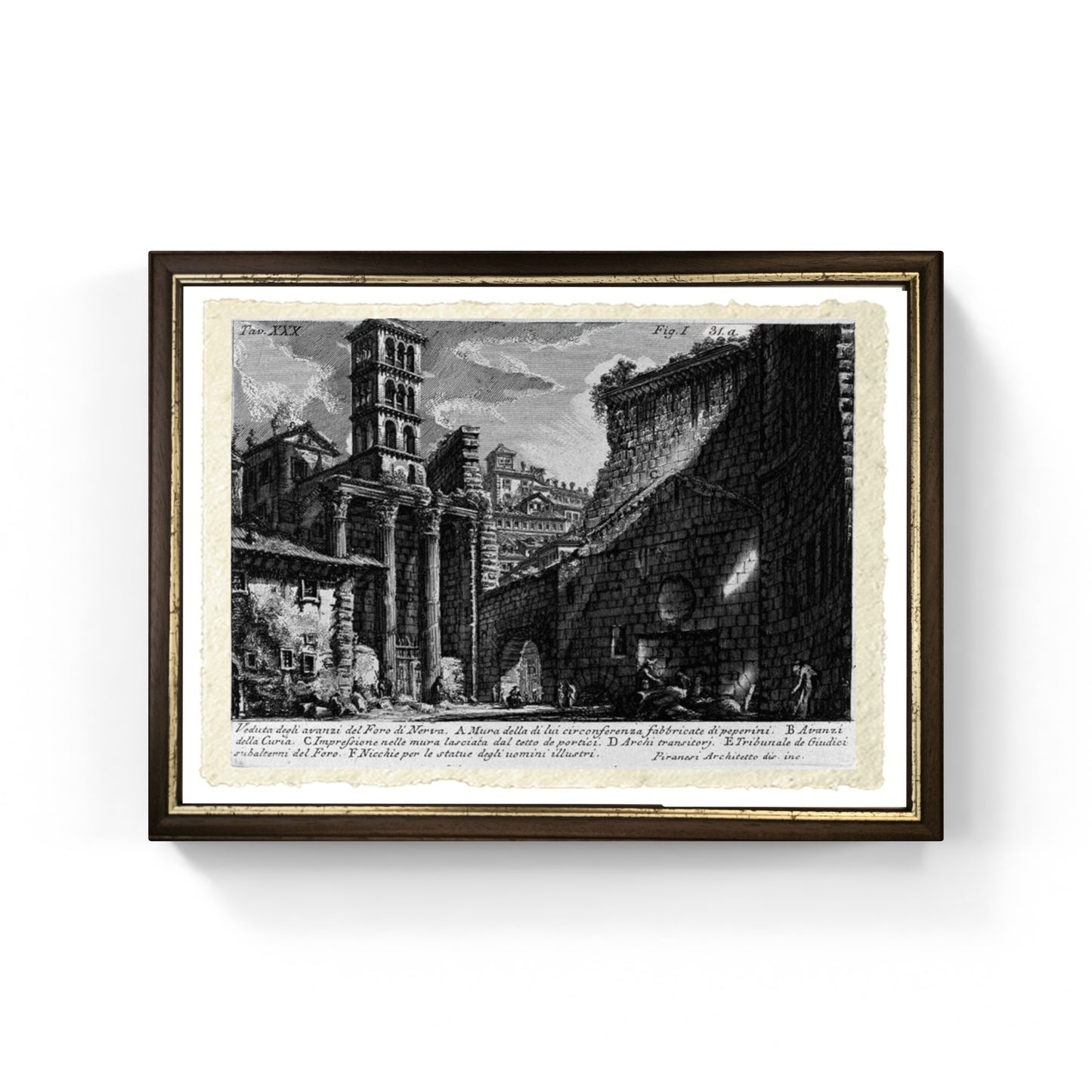 Foro di Nerva, riproduzione di Giovanni Battista Piranesi