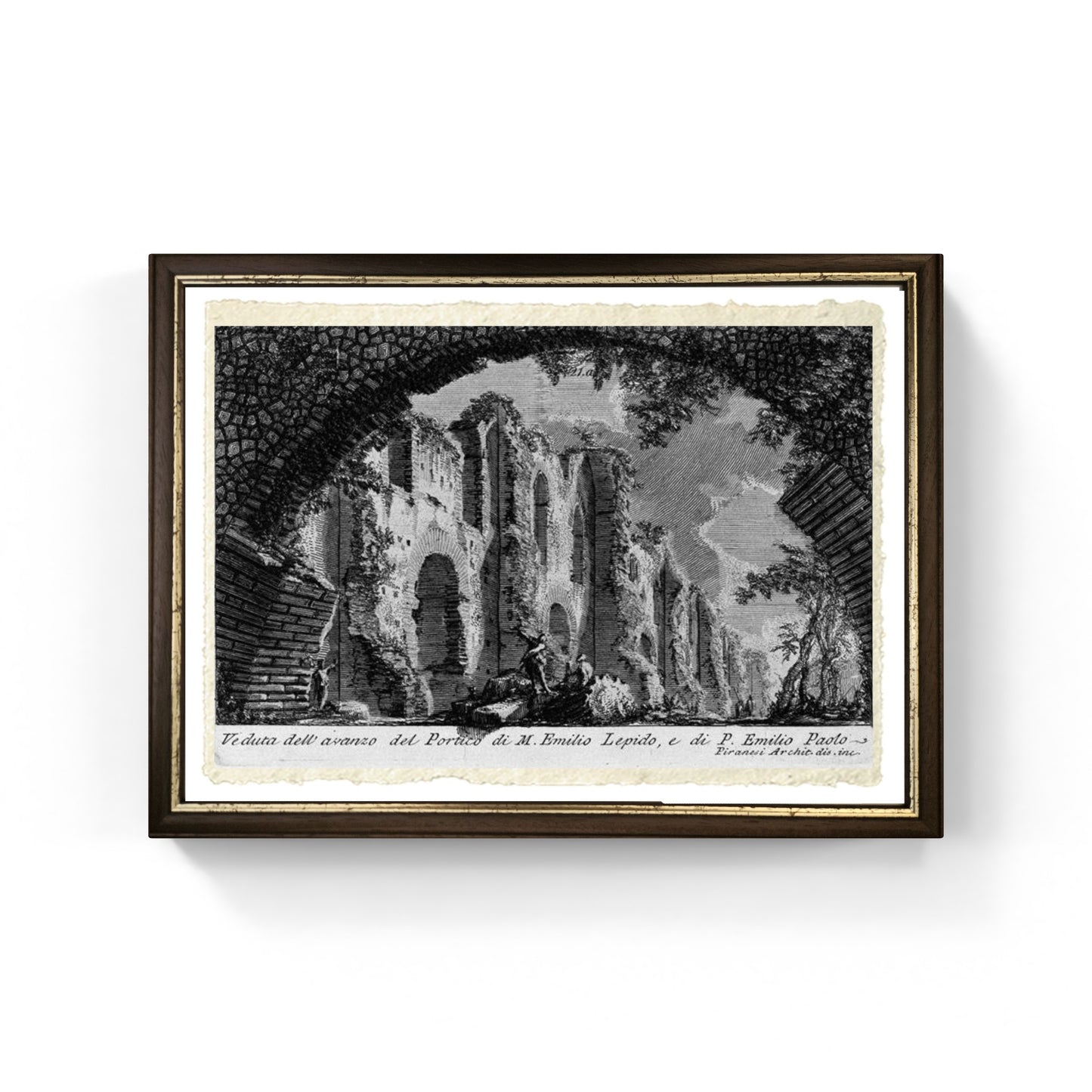 Portico di Lepido e Paolo, riproduzione di Giovanni Battista Piranesi
