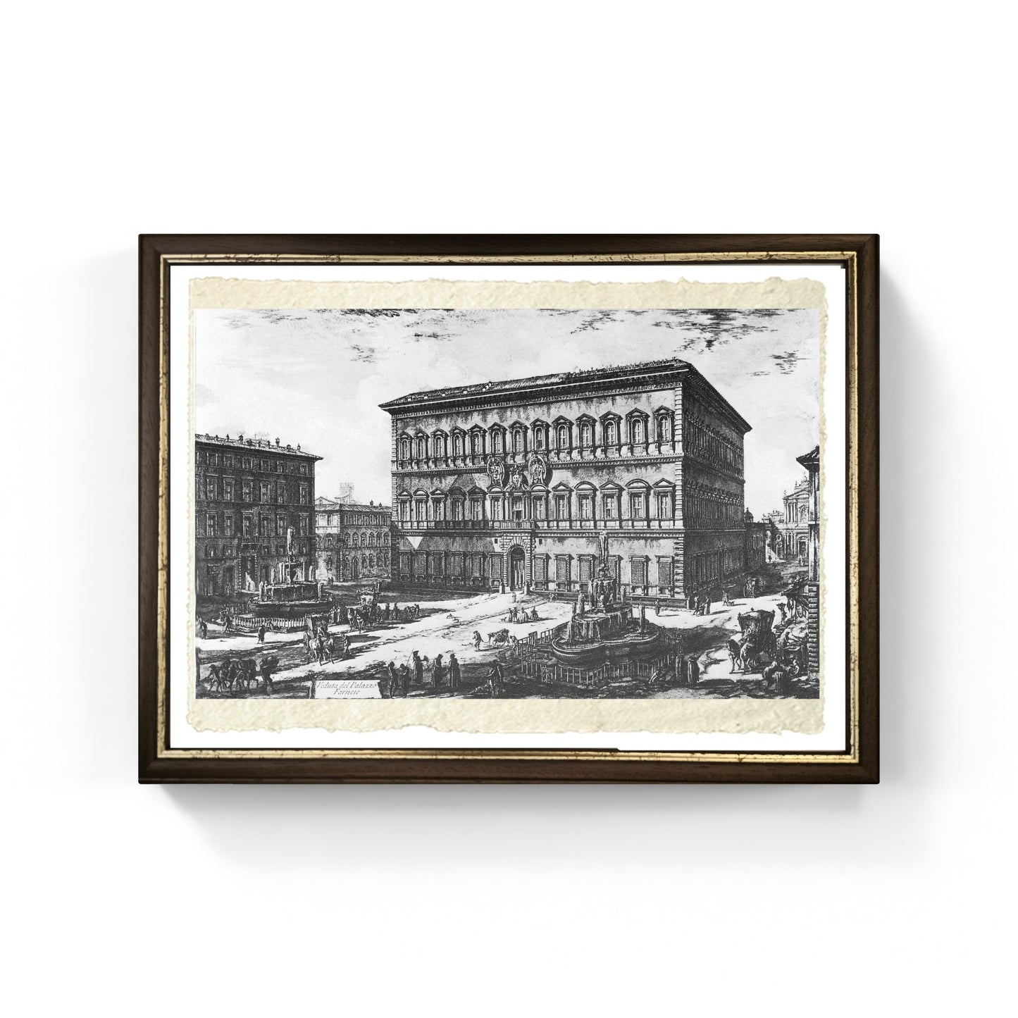 Palazzo Farnese, riproduzione di Giovanni Battista Piranesi