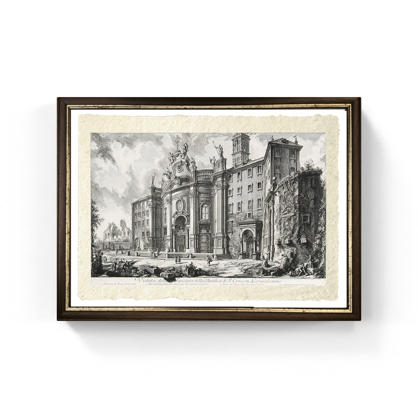 Basilica di S.Croce in Gerusalemme, riproduzione di Giovanni Battista Piranesi
