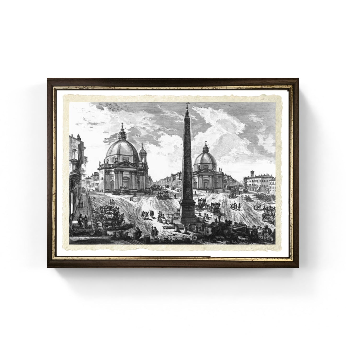 Veduta di Piazza del Popolo, riproduzione di Giovanni Battista Piranesi