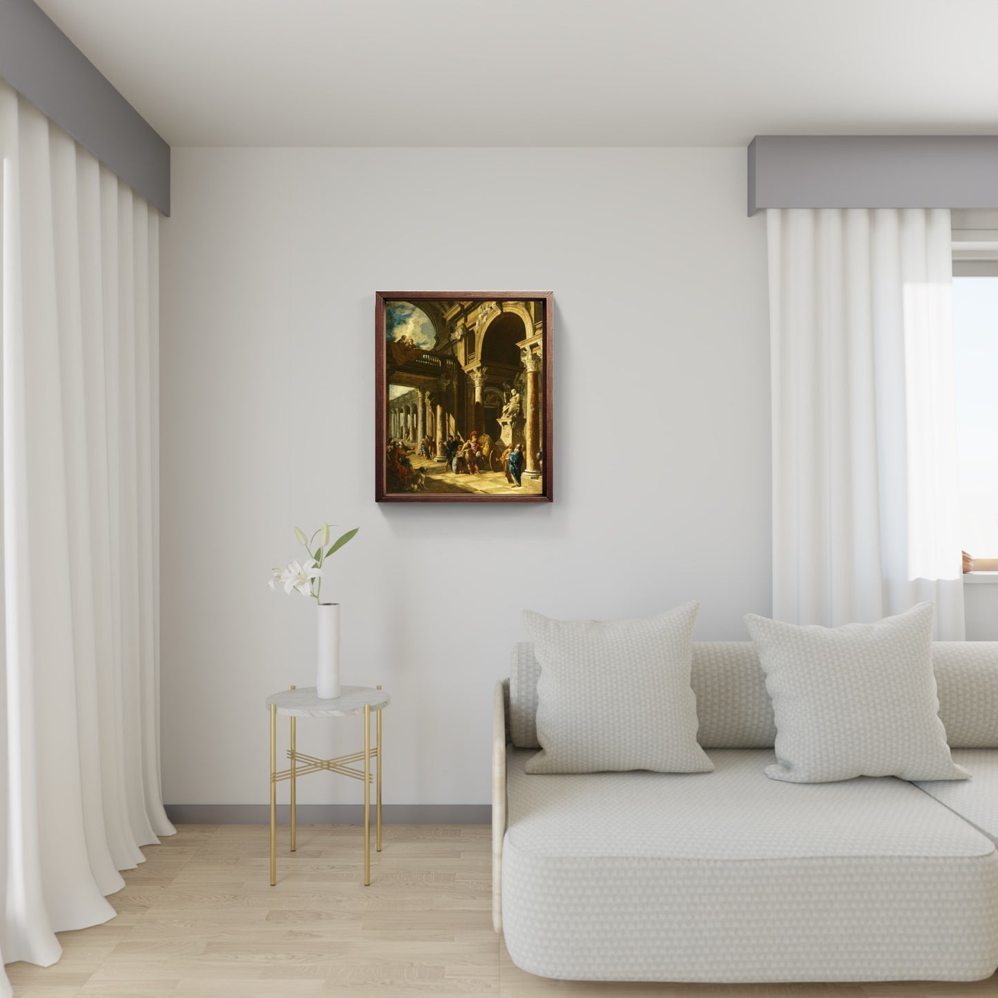 Alessandro Magno taglia il nodo gordiano, Giovanni Paolo Pannini