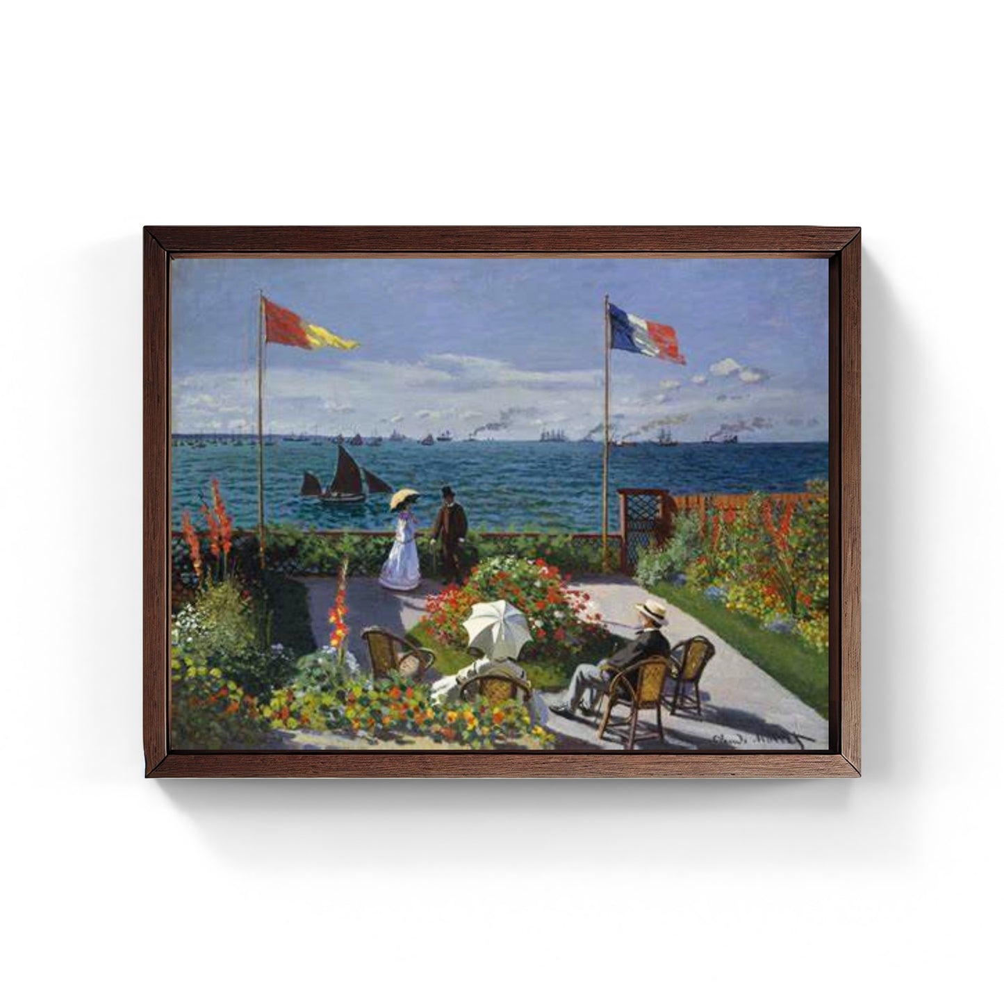 La Terrazza a Sainte-Adresse quadro di Claude Monet
