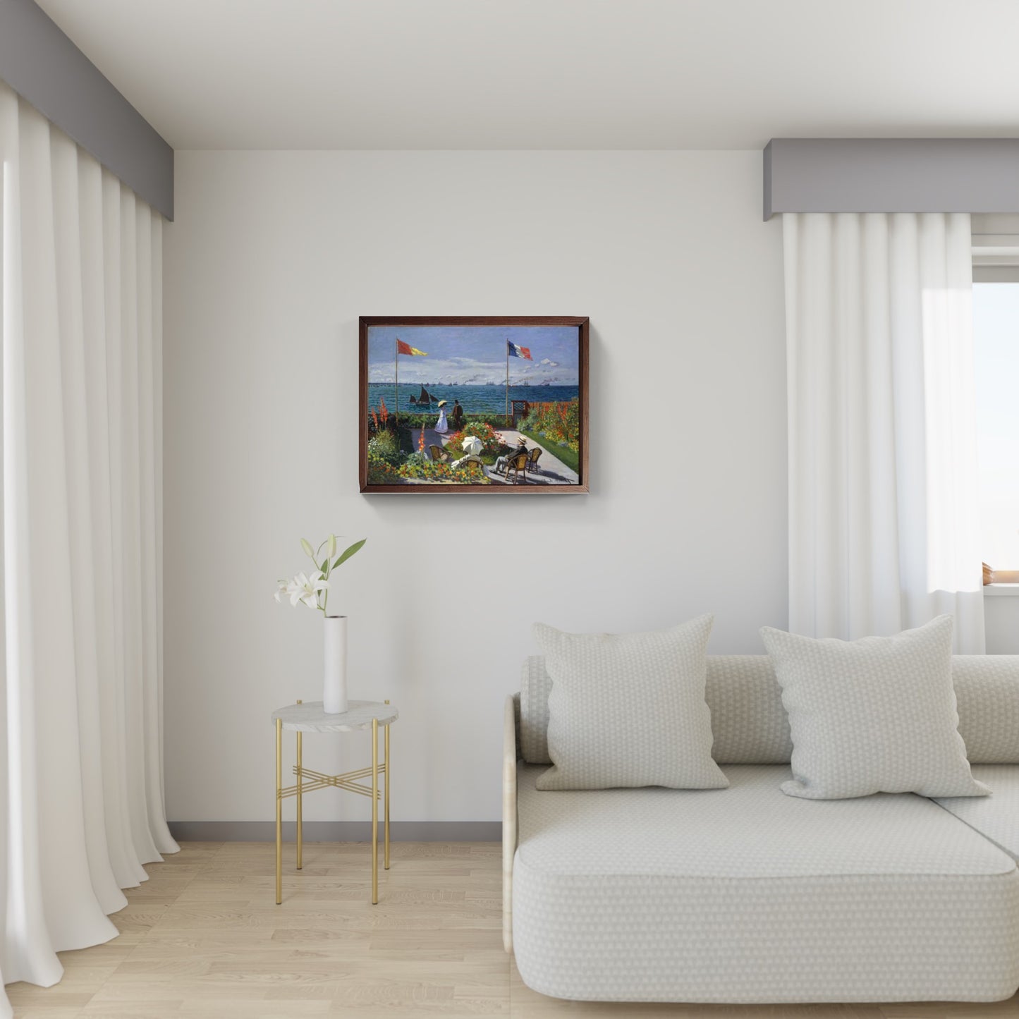 The Terrace at Sainte-Adresse painting by Claude Monet